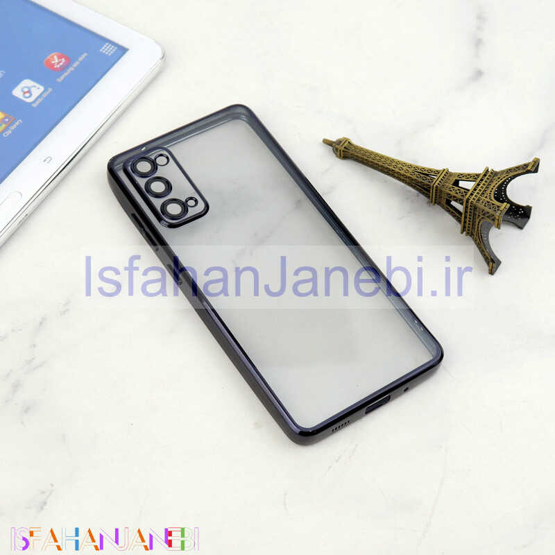 اصفهان جانبی-قاب شفاف دور رنگی محافظ لنزدار Samsung Galaxy S20 FE
