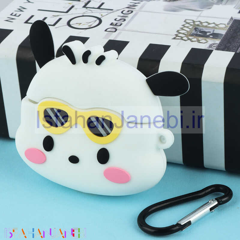 اصفهان جانبی-محافظ AirPods Pro سیلیکونی طرح گاو عینک دار