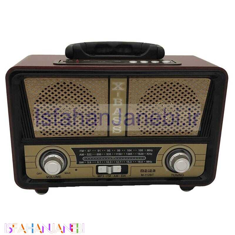 اصفهان جانبی-رادیو اسپیکر بلوتوثی رم و فلش خور Meier M-112BT