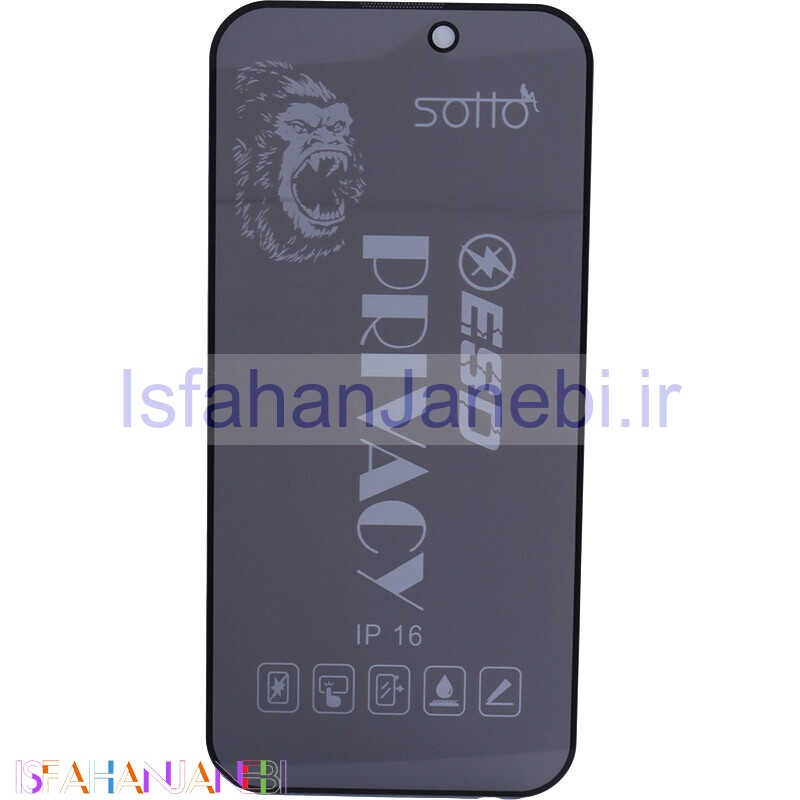 اصفهان جانبی-گلس پرایوسی آنتی استاتیک Sotto آیفون iPhone 16