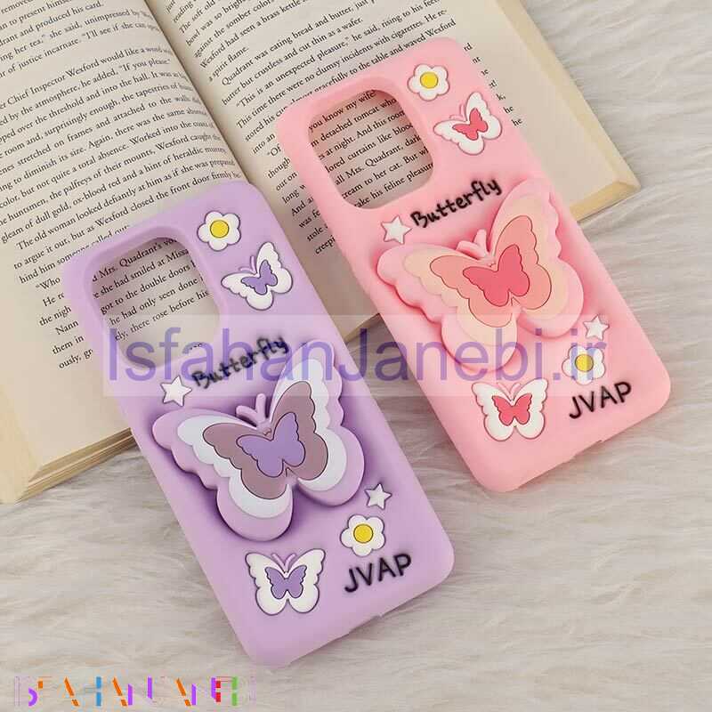 اصفهان جانبی-قاب سیلیکونی شیائومی Redmi Note 13 4G پاپ سوکت دار طرح Butterfly