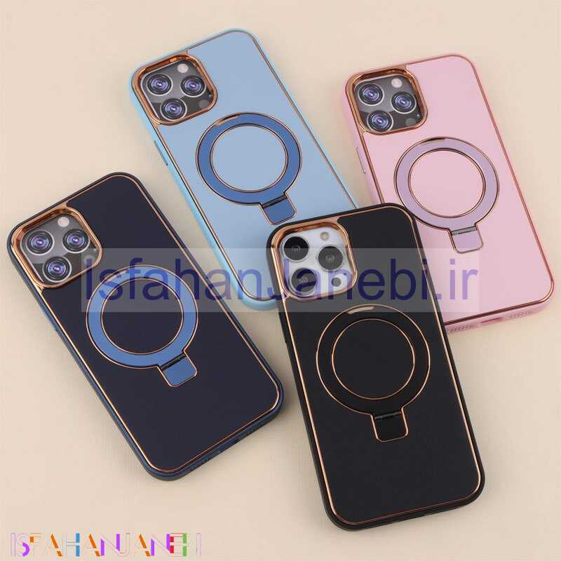 اصفهان جانبی-قاب چرم استندشو آیفون iPhone 13 Pro Max