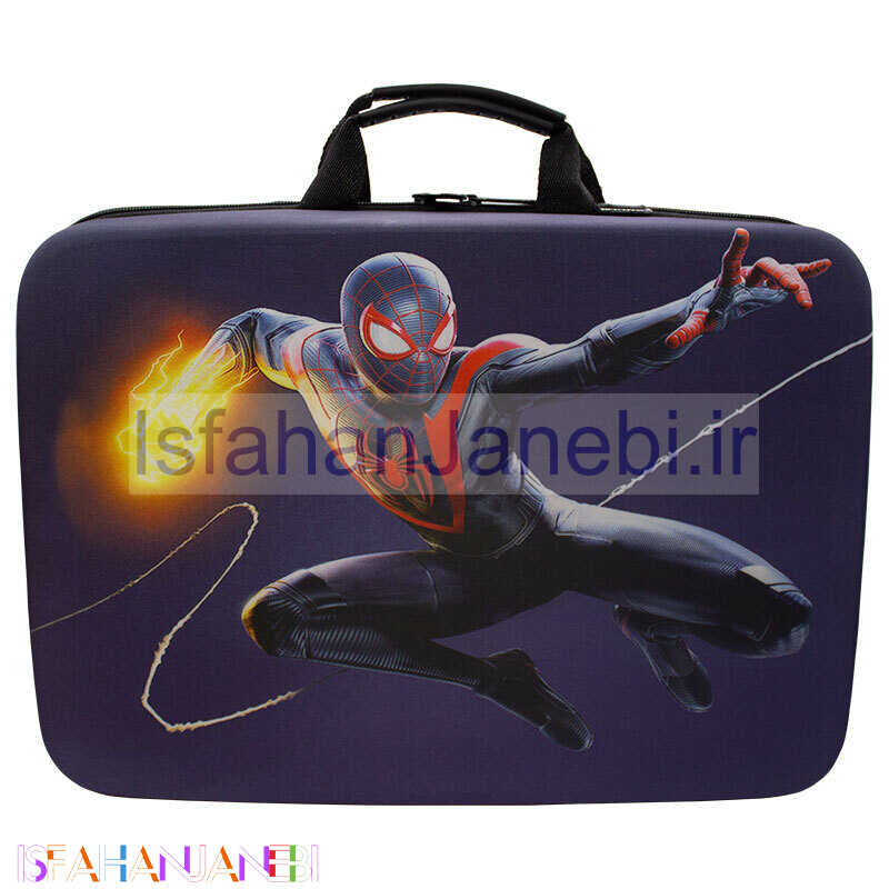 اصفهان جانبی-کیف کنسول بازی PS5 Slim طرح Spider Man کد 16