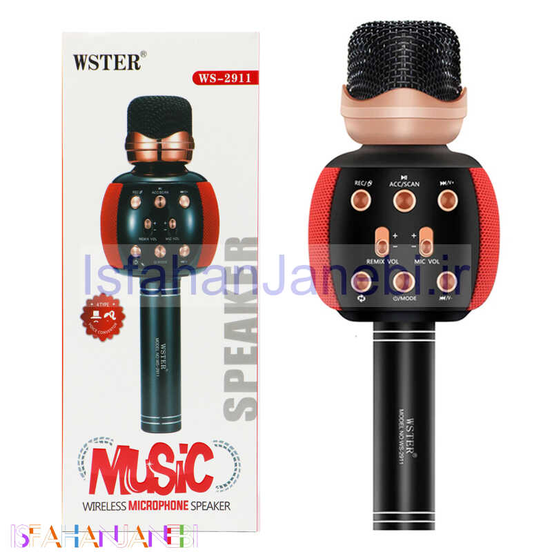 اصفهان جانبی-میکروفون اسپیکر بلوتوثی WSTER WS-2911