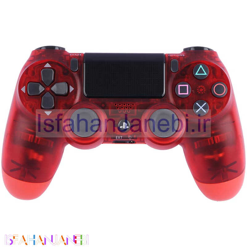 اصفهان جانبی-دسته بازی بی سیم SONY PlayStation 4 DualShock 4 High Copy طرح شیشه ای قرمز