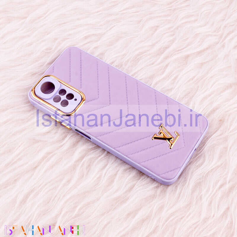 اصفهان جانبی-قاب پافر چرمی لوزی محافظ لنزدار Xiaomi Redmi Note 11 / 11s