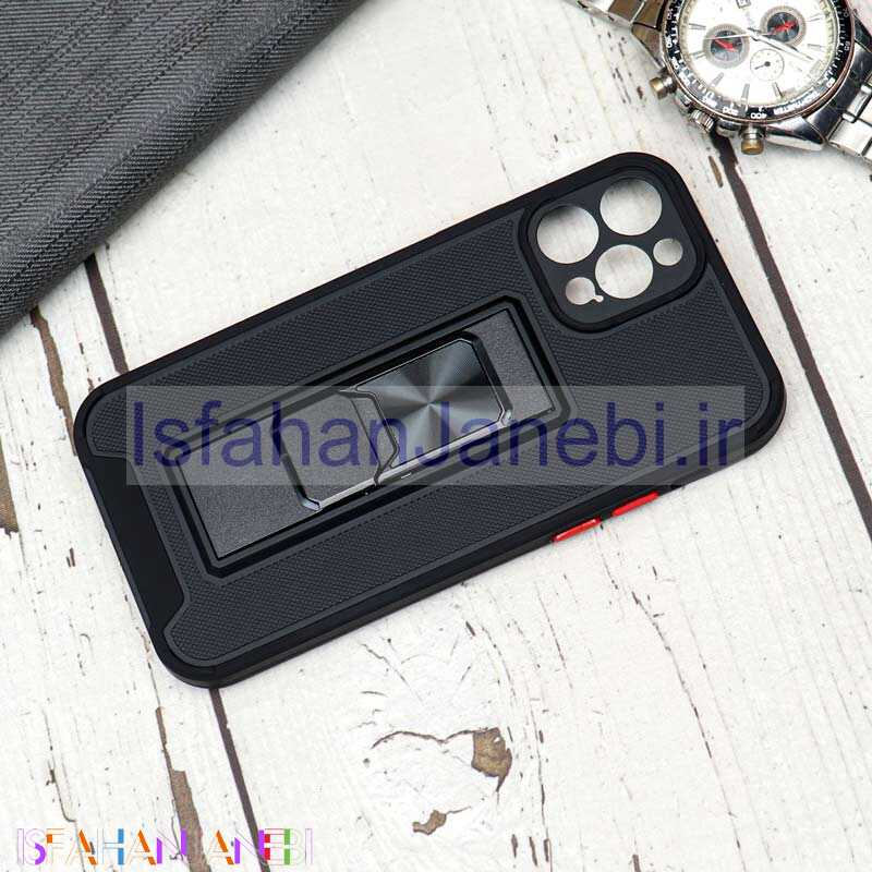 اصفهان جانبی-قاب محافظ لنزدار ضد ضربه هولدر کشویی مگنتی iPhone 12 مشکی