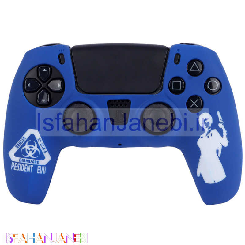 اصفهان جانبی-روکش دسته بازی PS5 طرح Resident Evil سرمه ای سفید