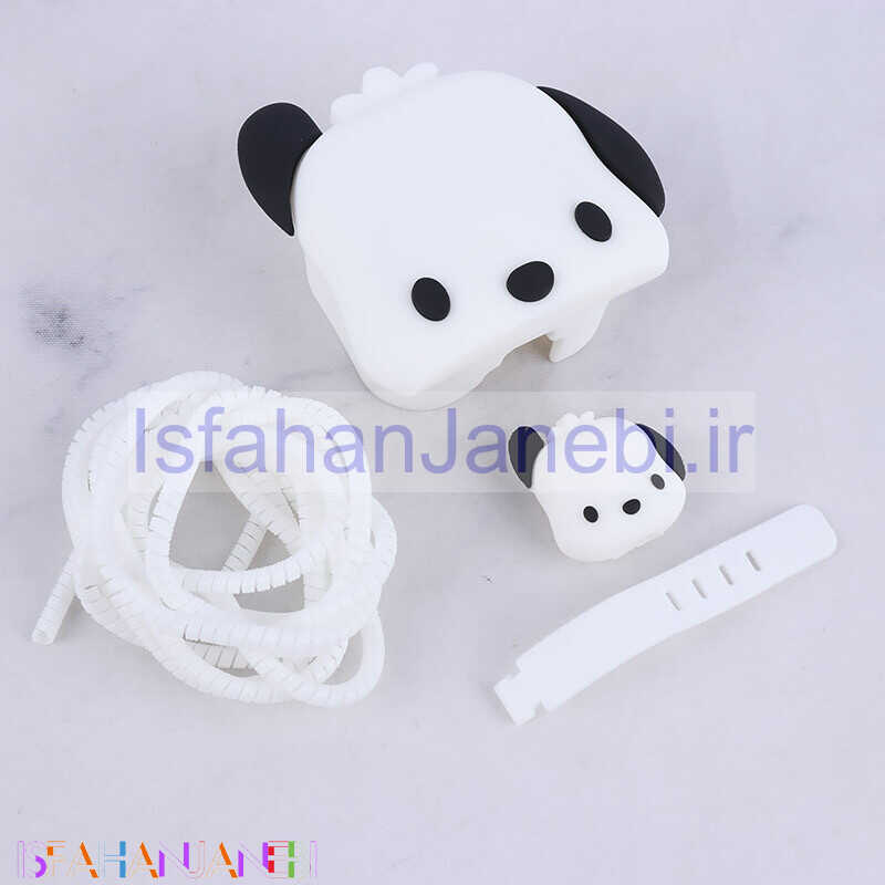 اصفهان جانبی-ست محافظ کابل و کلگی شارژر آیفون طرح سگ کد 3