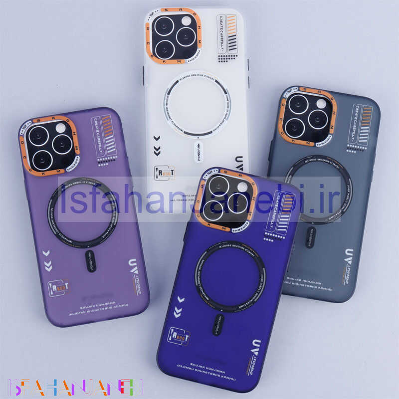 اصفهان جانبی-قاب ضد ضربه پشت مات اورجینال MKUIONGH مگ سیف طرح دار iPhone 13 Pro Max