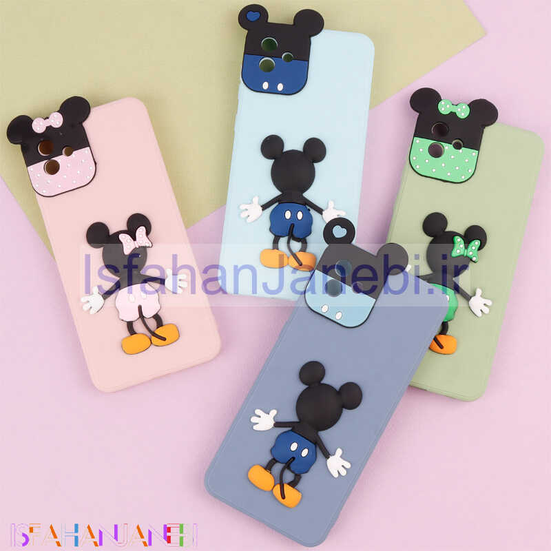 اصفهان جانبی-قاب عروسکی برجسته میکی موس و مینی موس محافظ لنزدار Samsung Galaxy A04