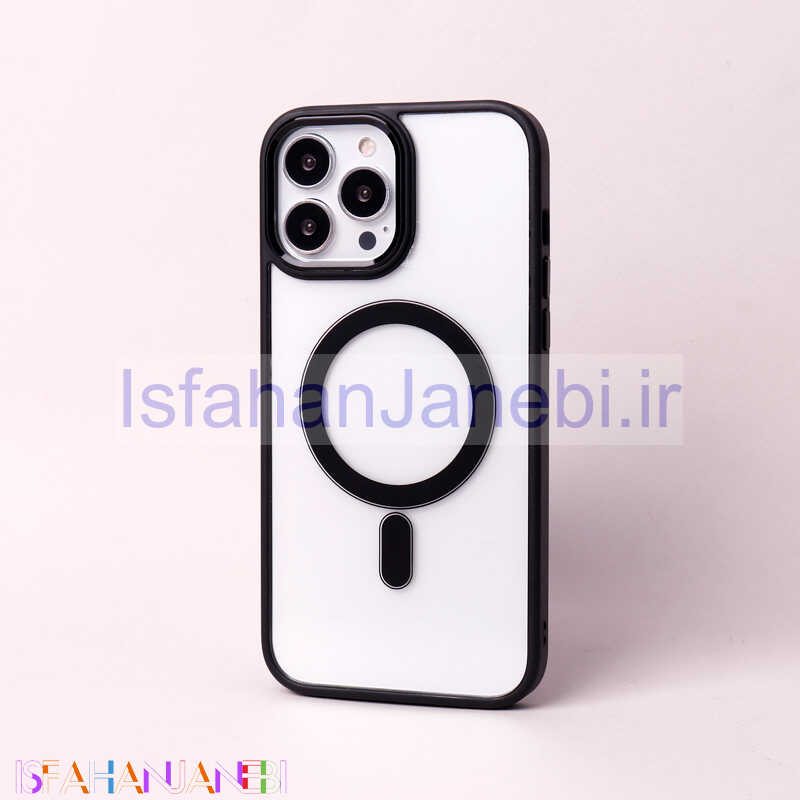 اصفهان جانبی-قاب شفاف Funshare مگ سیف iPhone 13 Pro Max مشکی