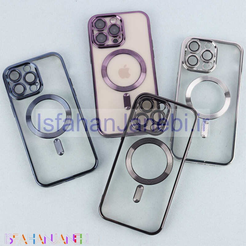 اصفهان جانبی-قاب شفاف MagSafe ژله ای محافظ لنزدار iPhone 14 Pro Max