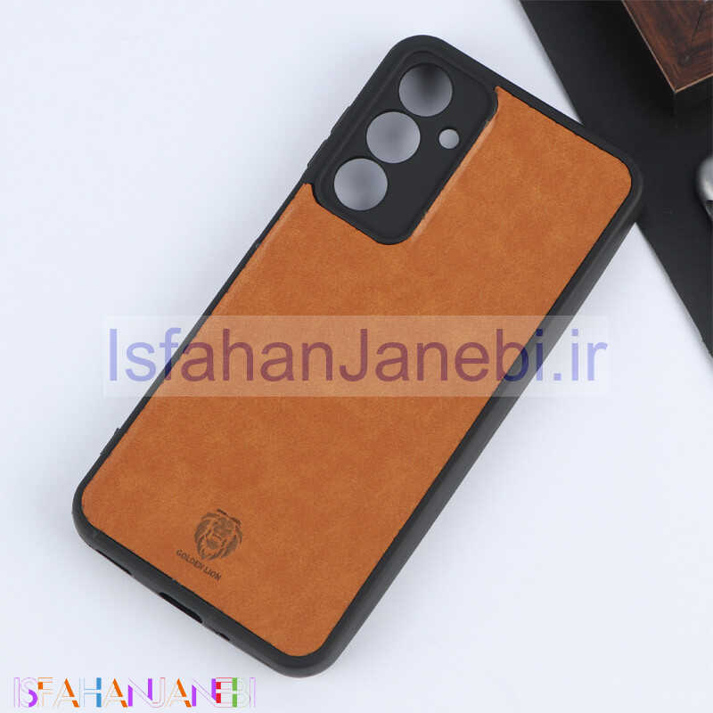 اصفهان جانبی-قاب چرمی Golden Lion سامسونگ Galaxy A16 4G / A16 5G محافظ لنزدار