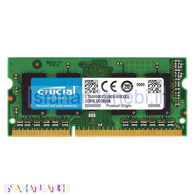 اصفهان جانبی-رم لپ تاپ کروشیال Crucial DDR3L 8GB 1600MHz