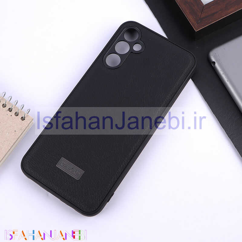 اصفهان جانبی-قاب چرمی Vendome سامسونگ Galaxy A14 4G / A14 5G محافظ لنزدار