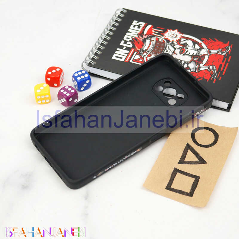 اصفهان جانبی-قاب سیلیکونی محافظ لنزدار طرح اسکویید گیم Xiaomi Poco X3 کد 12