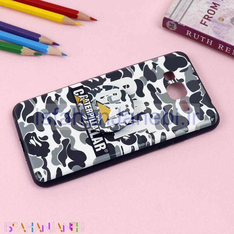 اصفهان جانبی-قاب فانتزی برجسته + پاپ سوکت طرح CAT سامسونگ J2 Prime سری D