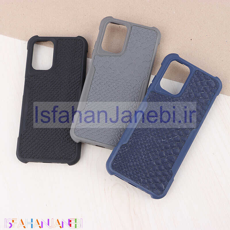 اصفهان جانبی-قاب چرمی شیائومی Redmi Note 10 4G / 10s سوسماری