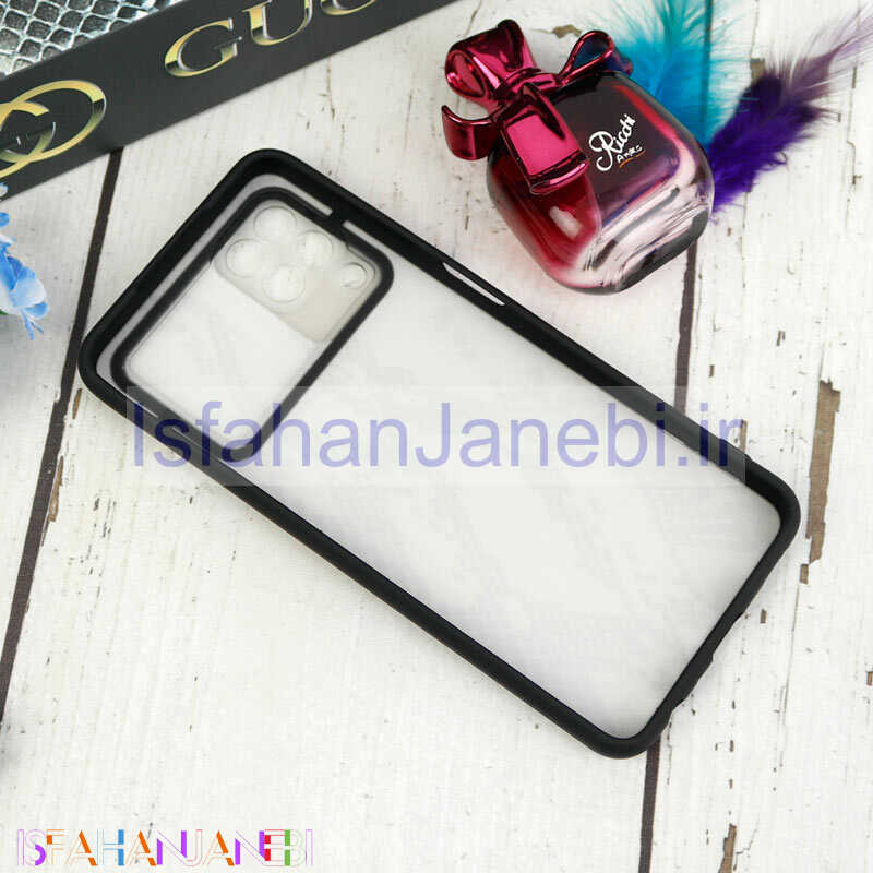 اصفهان جانبی-قاب طرحدار محافظ لنزدار کشویی + پاپ سوکت طرح پوست ماری سامسونگ A22 4G سری C