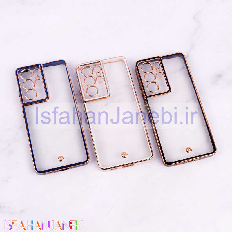 اصفهان جانبی-قاب Space سامسونگ Galaxy S21 Ultra دور رنگی محافظ لنزدار