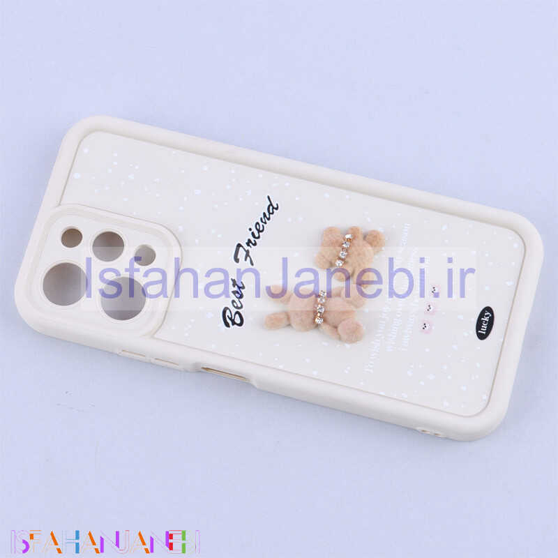 اصفهان جانبی-قاب سولید کیس عروسکی پشمالو محافظ لنزدار Xiaomi Redmi 12