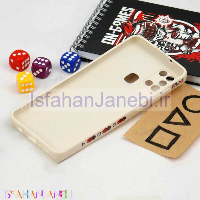 اصفهان جانبی-قاب سیلیکونی محافظ لنزدار طرح اسکویید گیم Samsung Galaxy A21s کد 4