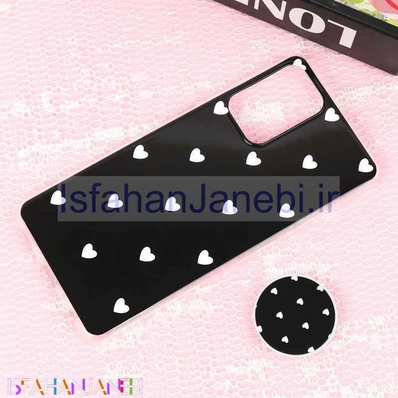اصفهان جانبی-قاب سوپر IMD دور شفاف پاپ سوکت دار Samsung A72 قلبی