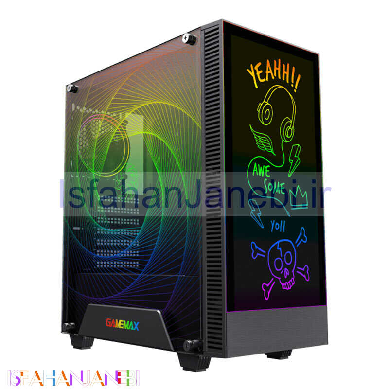 اصفهان جانبی-کیس کامپیوتر گیم مکس GameMax Kreator ARGB