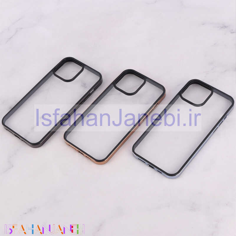 اصفهان جانبی-قاب شفاف Hojar آیفون iPhone 13 Pro Max دور رنگی
