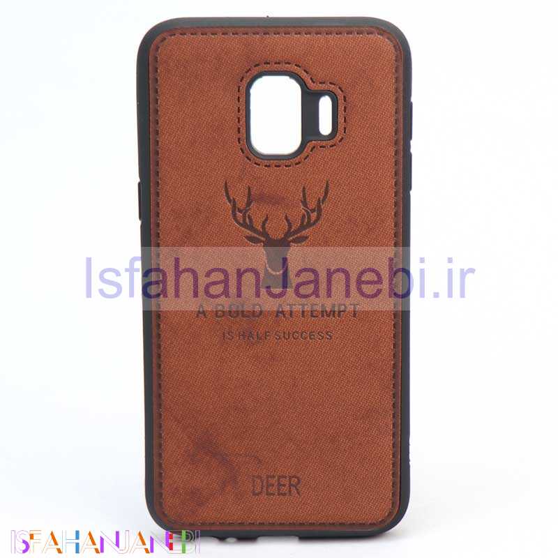 اصفهان جانبی-قاب چرمی طرح گوزن Samsung J2 Core قهوه ای