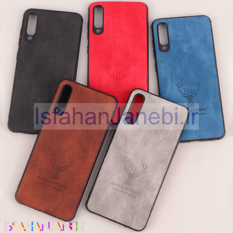 اصفهان جانبی-قاب چرمی محافظ لنزدار طرح گوزن Samsung Galaxy A70