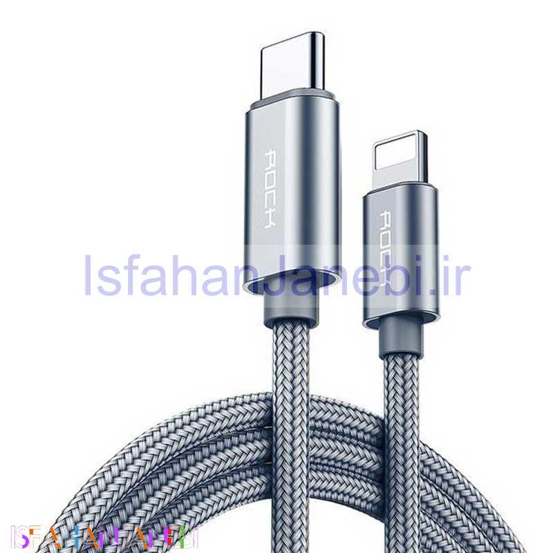اصفهان جانبی-کابل کنفی Rock C6 Type-C to Lightning 1m