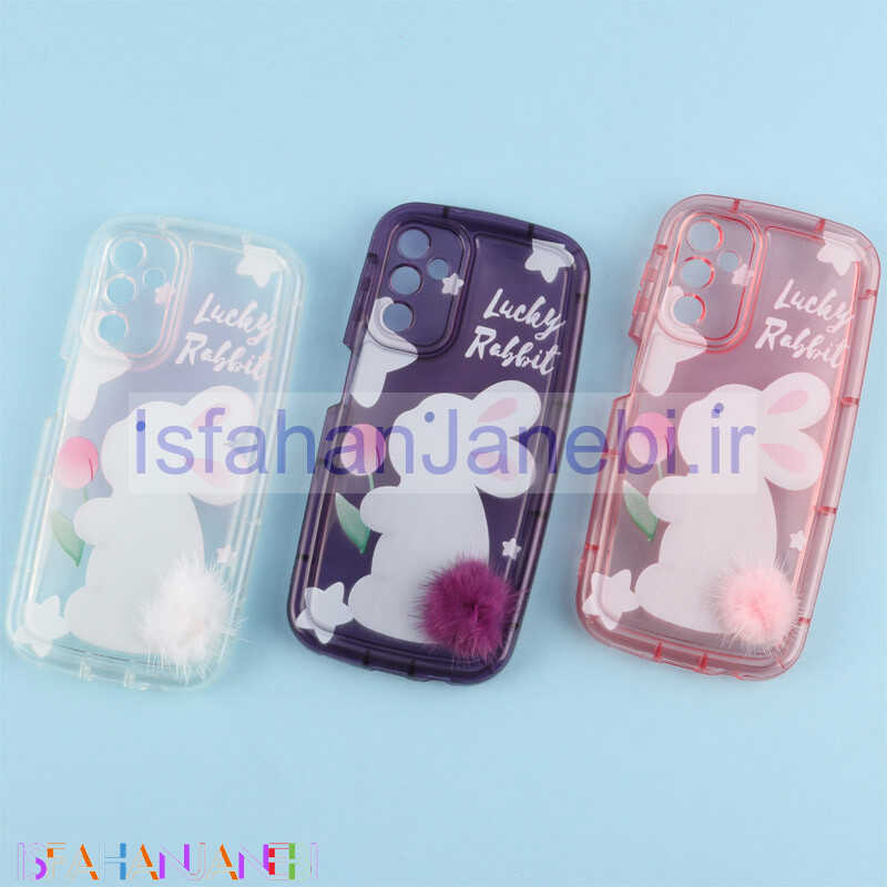 اصفهان جانبی-قاب متال ژله ای Lucky Rabbit محافظ لنزدار Samsung Galaxy A14 4G / A14 5G