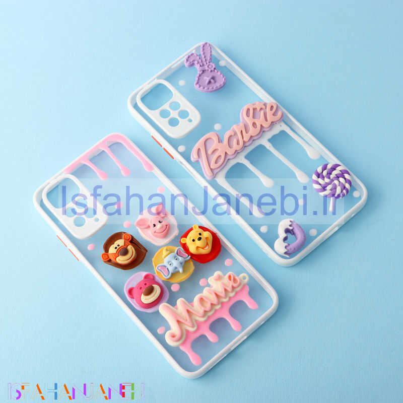 اصفهان جانبی-قاب شفاف عروسکی برجسته محافظ لنزدار Xiaomi Redmi Note 11 / 11s