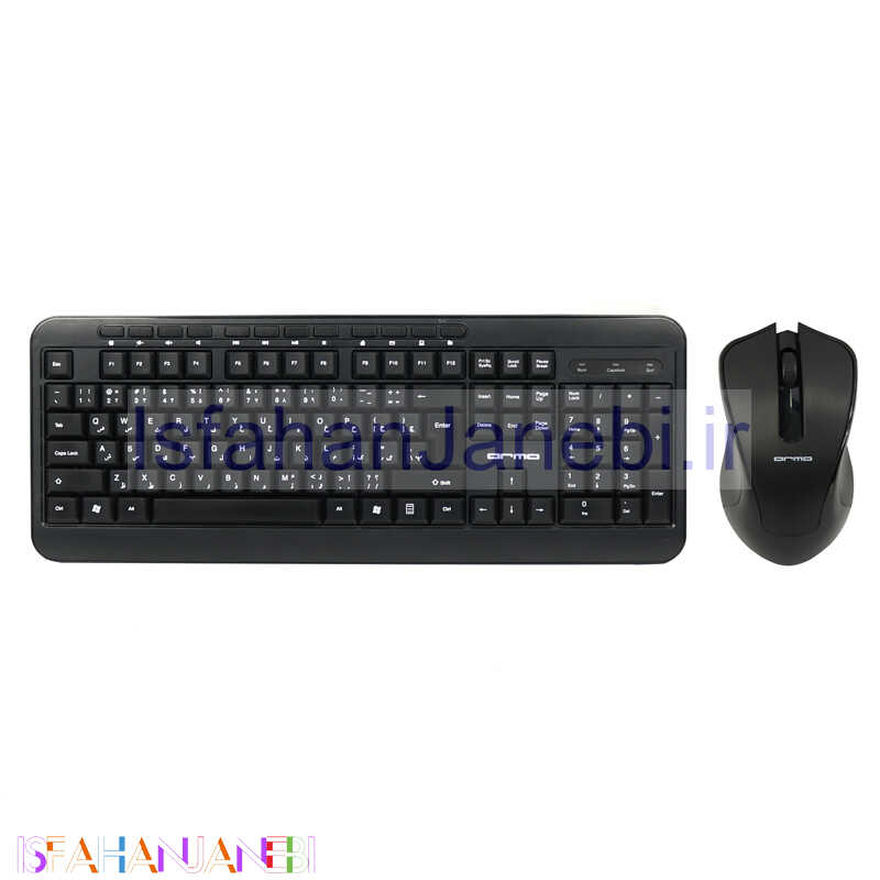 اصفهان جانبی-کیبورد و موس بی سیم آرمو AK6321M-W