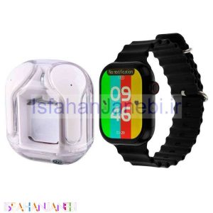 اصفهان جانبی-پکیج ساعت هوشمند و هندزفری بلوتوثی ویسمی Wisme WS-X17