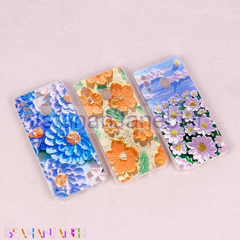 اصفهان جانبی-قاب ژله ای طرحدار گل برجسته محافظ لنزدار Samsung Galaxy A20 / A30