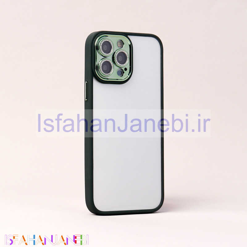 اصفهان جانبی-قاب Berlia Skin محافظ لنزدار نگینی iPhone 13 Pro Max