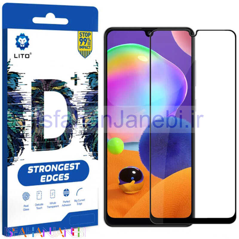 اصفهان جانبی-گلس +D لیتو Samsung Galaxy A31 مشکی