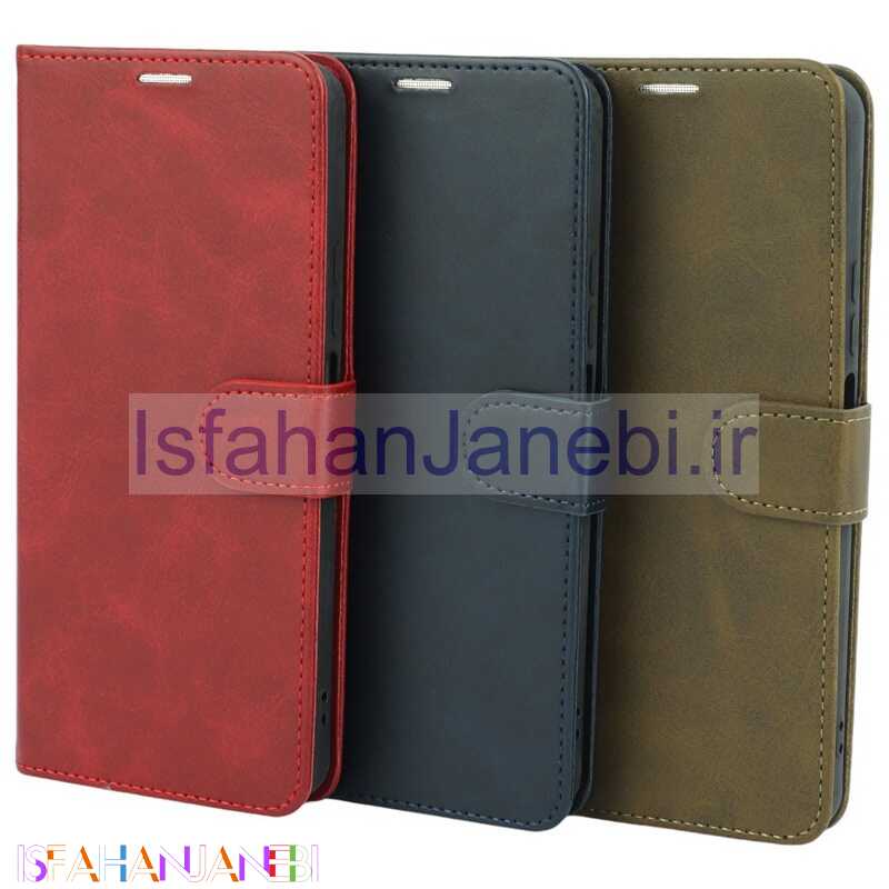 اصفهان جانبی-کیف چرمی مگنتی محافظ لنزدار Xiaomi Redmi Note 11 Pro Plus