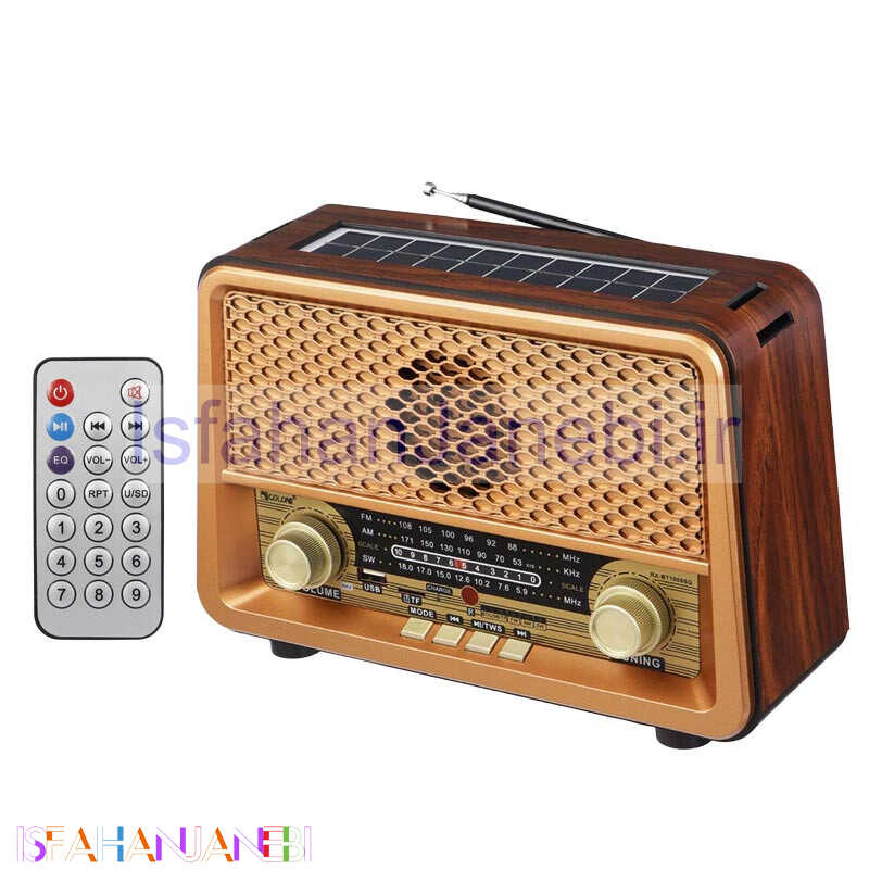اصفهان جانبی-رادیو اسپیکر بلوتوثی رم و فلش خور Golon RX-BT1008SQ + ریموت کنترل