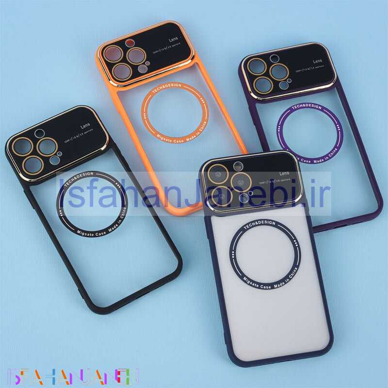 اصفهان جانبی-قاب PC Lens Aperture مگ سیف محافظ لنزدار آیفون iPhone 13 Pro Max