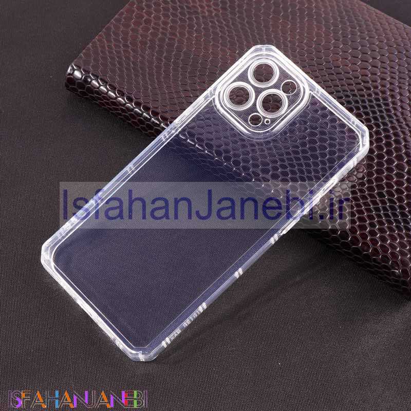 اصفهان جانبی-قاب ژله ای بی رنگ محافظ لنزدار iPhone 12 Pro Max