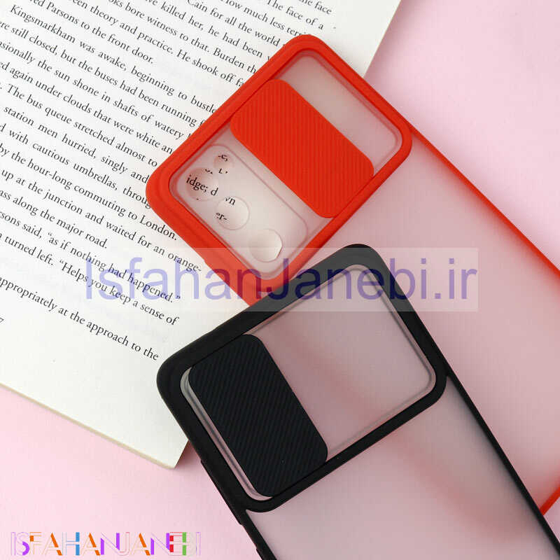 اصفهان جانبی-قاب PC مات محافظ لنز دار کشویی Samsung S20 FE