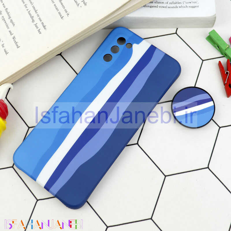 اصفهان جانبی-قاب طرحدار مات IMD + پاپ سوکت Samsung Galaxy A03s
