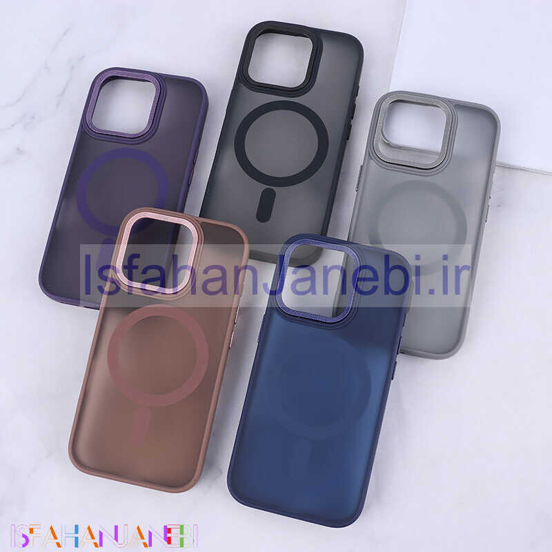 اصفهان جانبی-قاب PC مگ سیف آیفون iPhone 16 Pro پشت مات محافظ لنز متال