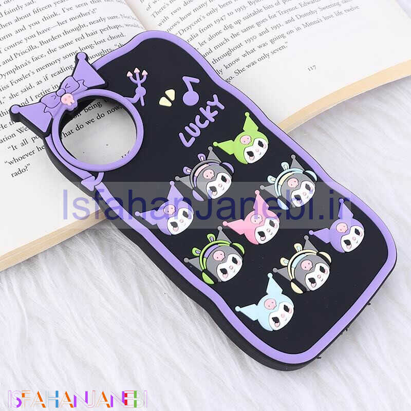 اصفهان جانبی-قاب سیلیکونی موج دار آیفون iPhone 11 کرومی هدفون دار