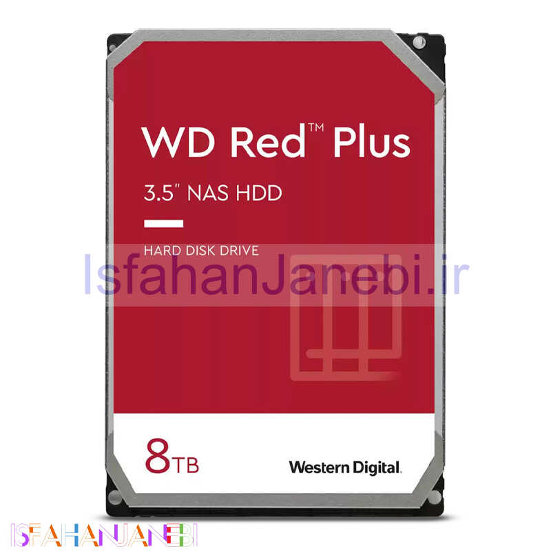 اصفهان جانبی-هارد اینترنال وسترن دیجیتال Western Digital Red Plus WD80EFPX 8TB