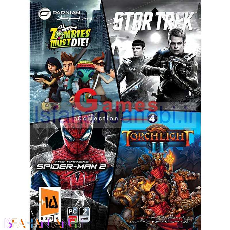 اصفهان جانبی-Games Collection 4 PC 2DVD9 پرنیان